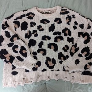 A Beautiful Soul/Arula Like New Oversized Distressed Sweater Size B (2X, 20)